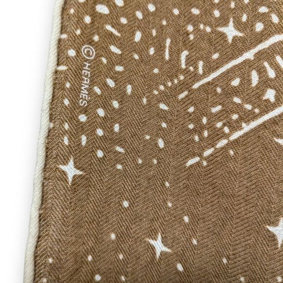 Hermes Carre 140 Carre Geant Cles De Lune Moonlight Pegasus Large Scarf Brown - Picture 5 of 9